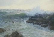 Lionel Walden Crashing Surf, oil painting by Lionel Walden oil
